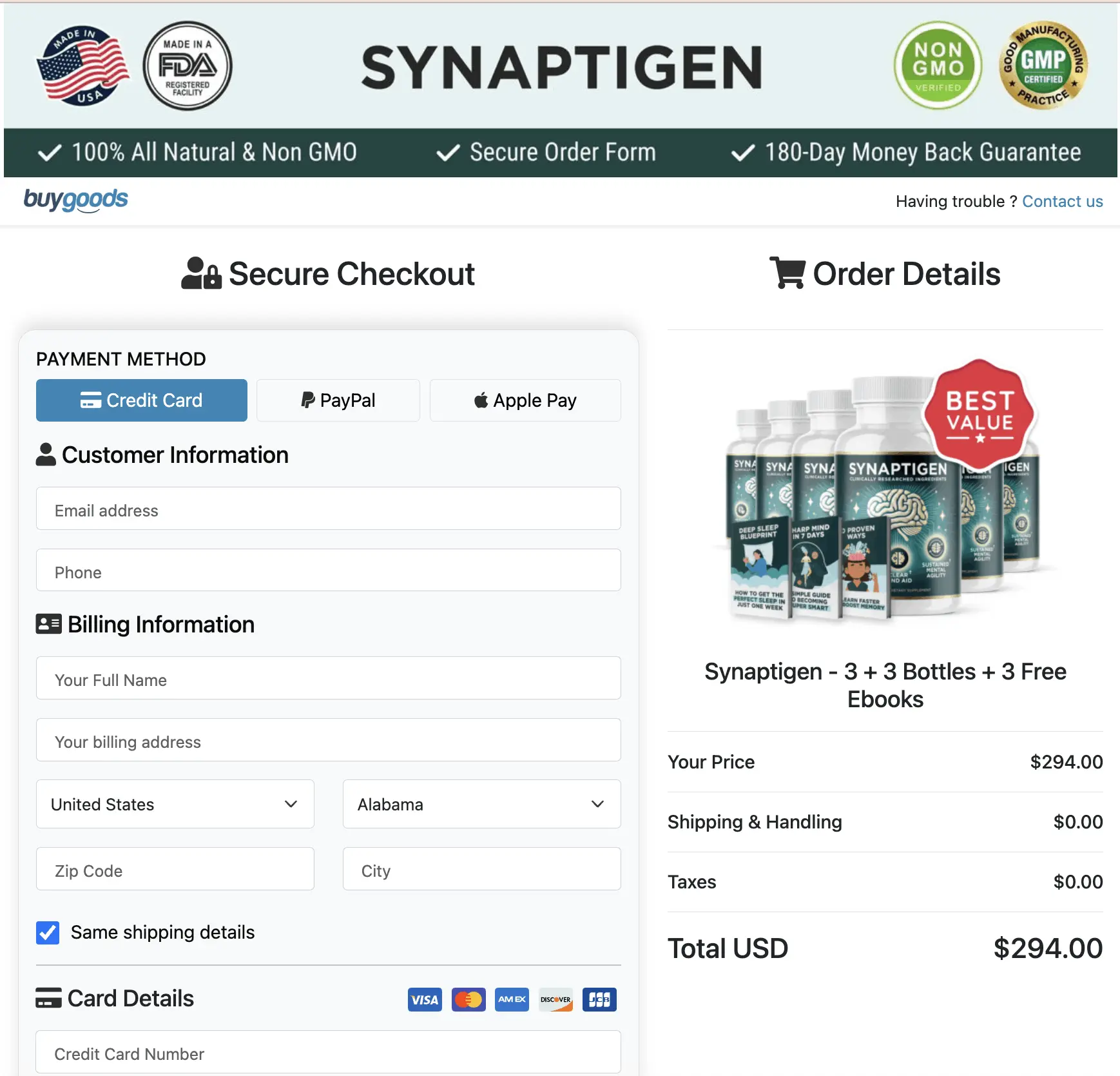 Synaptigen Buy Now
